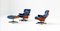 Lounge Chairs & Ottoman by Eames for Mobilier International, 1960s, Set of 3, Image 6