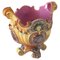 French Majolica Cachepot with Foliage Decor, 19th Century 1