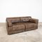 Vintage Brown Leather Patchwork Ds88 Sofa from de Sede, Set of 2 2