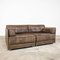 Vintage Brown Leather Patchwork Ds88 Sofa from de Sede, Set of 2 1