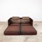 Vintage Brown Leather Patchwork Ds88 Sofa from de Sede, Set of 2 9