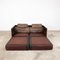 Vintage Brown Leather Patchwork Ds88 Sofa from de Sede, Set of 2, Image 9