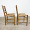 Vintage Beech Farmhouse Dining Set with Cane Seating, Set of 5 3