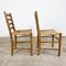Vintage Beech Farmhouse Dining Set with Cane Seating, Set of 5, Image 3
