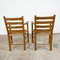 Vintage Beech Farmhouse Dining Set with Cane Seating, Set of 5 18