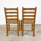 Vintage Beech Farmhouse Dining Set with Cane Seating, Set of 5 4