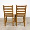 Vintage Beech Farmhouse Dining Set with Cane Seating, Set of 5, Image 4