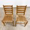 Vintage Beech Farmhouse Dining Set with Cane Seating, Set of 5 7