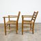 Vintage Beech Farmhouse Dining Set with Cane Seating, Set of 5, Image 19