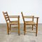 Vintage Beech Farmhouse Dining Set with Cane Seating, Set of 5, Image 17