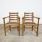 Vintage Beech Farmhouse Dining Set with Cane Seating, Set of 5 16