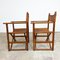 Vintage Cognac Leather Safari Director Chairs, Set of 2, Image 5