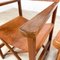 Vintage Cognac Leather Safari Director Chairs, Set of 2, Image 10