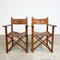 Vintage Cognac Leather Safari Director Chairs, Set of 2, Image 6