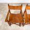 Vintage Cognac Leather Safari Director Chairs, Set of 2 8