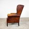 Vintage Sheep Leather Goor Wingback Armchair 4