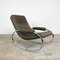 Vintage Italian Leather Rocking Chair 1