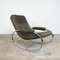 Rocking Chair Vintage en Cuir, Italie 8