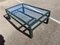 Vintage Black Metal Coffee Table by Pierre Vandel 2