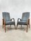 Vintage Blue Armchairs, 1960s, Set of 2 3