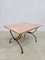 Vintage Marble Side Table in Pink, 1930s 1