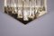 Lámpara de pared Prism al estilo de Venini, años 70, Imagen 7