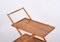 Cherry Wood and Metal Serving Bar Cart by Cesare Lacca, Italy, 1950s, Image 7