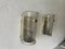 German Ice Glass and Brass Sconces by Limburg, 1960s, Set of 2, Image 3