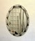 Espejo de pared italiano Mid-Century oval de Metalvetro Galvorame, años 70, Imagen 7