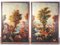 Landscapes, Oil Paintings on Canvas, 1800, Framed, Set of 2 1