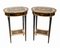 French Empire Style Oval Lacquer Side Tables, Set of 2, Image 5