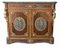 French Empire Side Cabinets with Bronze Plaques and Marble Tops, Set of 2, Image 2