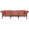 Vintage Swedish Ilona Leather Sofa by Arne Norell for Aneby Möbler 1