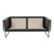 CH-102 2-Seater Sofa in Black Patinated Leather by Hans J. Wegner for Carl Hansen & Søn, Image 4