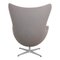 Chaise Egg en Tissu Hallingdal Gris par Arne Jacobsen pour Fritz Hansen, 2000s 3