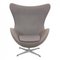 The Egg Chair in Gray Hallingdal Fabric by Arne Jacobsen for Fritz Hansen, 2000s 1