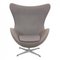 The Egg Chair in Gray Hallingdal Fabric by Arne Jacobsen for Fritz Hansen, 2000s, Image 1