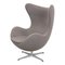 The Egg Chair in Gray Hallingdal Fabric by Arne Jacobsen for Fritz Hansen, 2000s 2