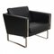 Ch-101 Armchair in Black Patinated Leather by Hans J. Wegner for Carl Hansen & Søn, Image 3