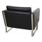 Ch-101 Armchair in Black Patinated Leather by Hans J. Wegner for Carl Hansen & Søn, Image 2
