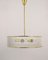 Mid-Century Brass Pendant Lamp attributed to Mathieu Matégot, France, 1950s, Image 8