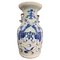 Chinesische Blanc Bleu Vase, 1800er 1