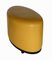 Large Oval Full-Grained Leather Ottoman 3