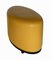 Large Oval Full-Grained Leather Ottoman, Image 3