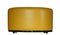 Large Oval Full-Grained Leather Ottoman 1