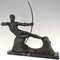 Victor Demanet, Art Deco Sculpture of Hercules with Bow, 1925, Bronze 4