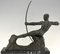 Victor Demanet, Sculpture Art Déco d'Hercule avec Arc, 1925, Bronze 5