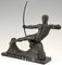 Victor Demanet, Art Deco Sculpture of Hercules with Bow, 1925, Bronze 6