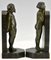 Art Deco Bronze Buchstützen von Raoul Benard, 1930, 2er Set 10