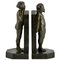 Art Deco Bronze Bookends by Raoul Benard, 1930, Set of 2 1